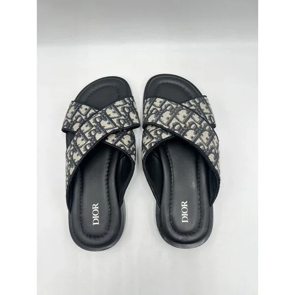 Dior Alias sandal in beige and black Dior Oblique jacquard Size 40 - Picture 5 of 6